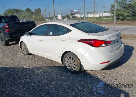 2016 Hyundai Elantra Se from USA, damaged, VIN 5NPDH4AE2GH722787